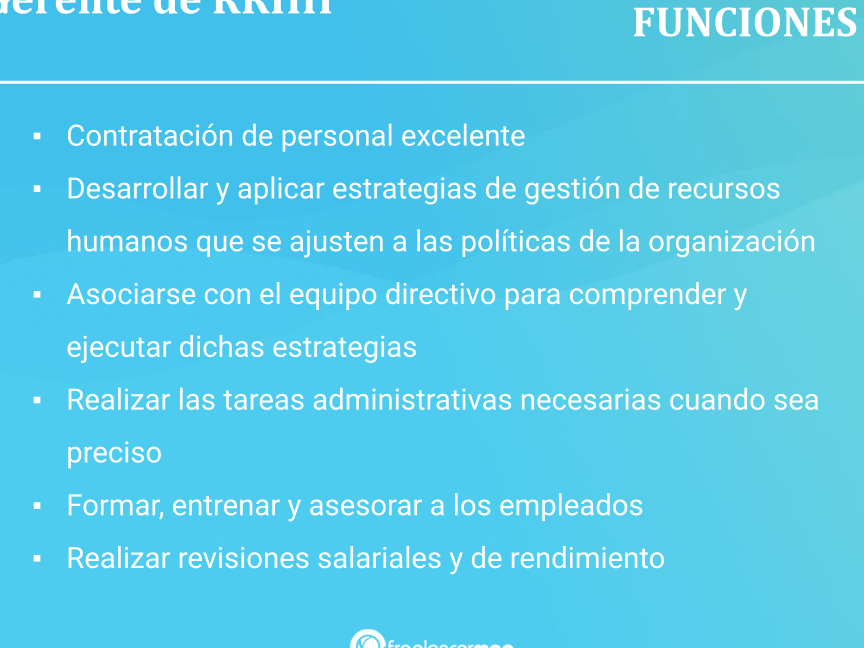 funciones del jefe de talento